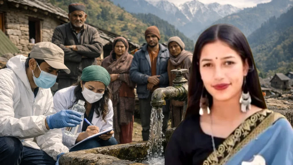हिमाचल में पीलिया के बढ़ते मामले, प्रशासन अलर्ट हिमाचल के गांव में पीलिया फैलाव के बीच पानी की जांच करते अधिकारी