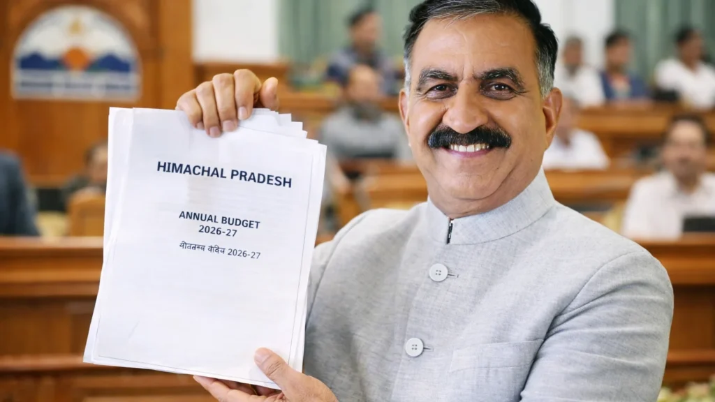 हिमाचल बजट 2026: 10 सबसे बड़ी घोषणाएँ जो आपको जाननी चाहिए मुख्यमंत्री सुखविंदर सिंह सुक्खू विधानसभा में हिमाचल बजट 2026 पेश करते हुए